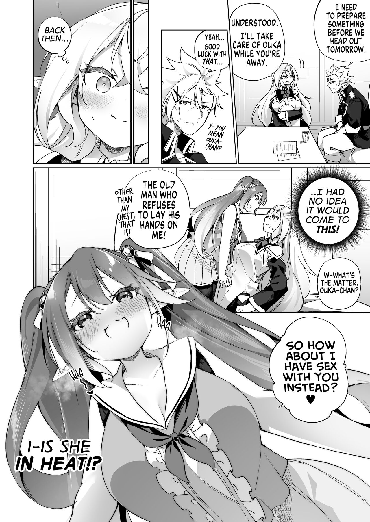 Mesugaki Elf ni Natta Don 2 Elf-ka no Kusuri part 3 | A Bandit Chief Who Turned Into a Bratty Elf Girl 2 Elvification Drug part 3 page 8 full