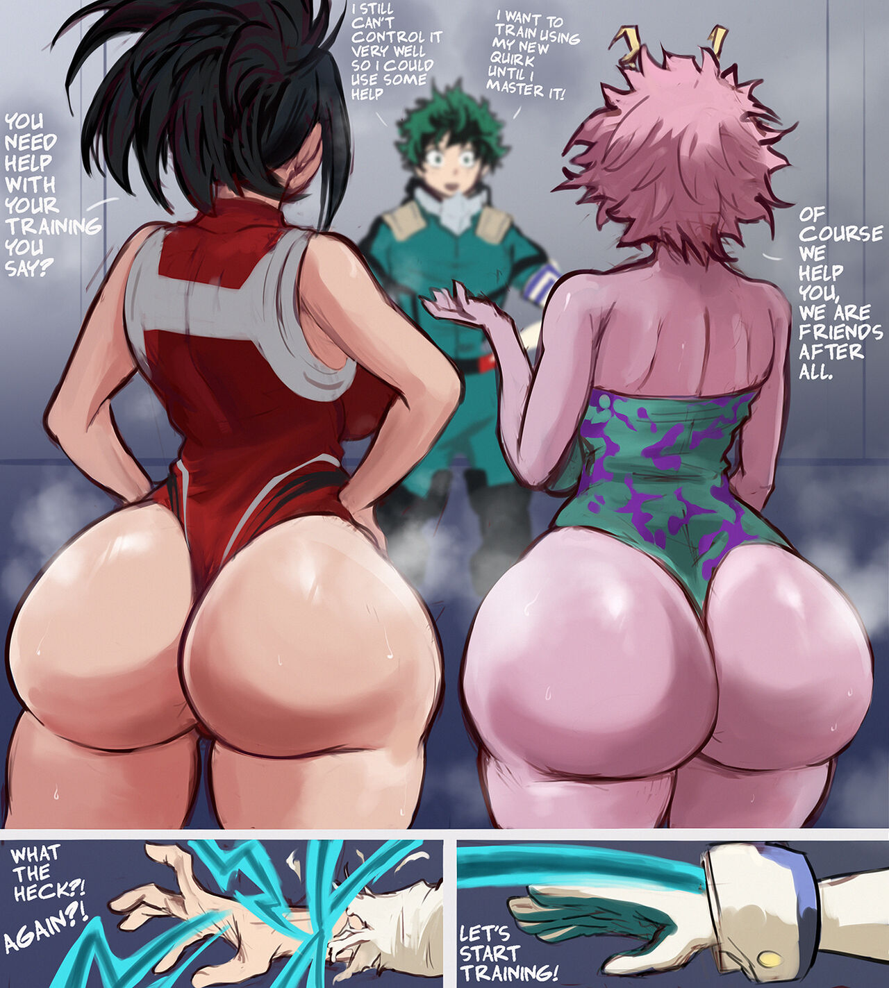 Momo Yaoyorozo x Mina Ashido page 1 full