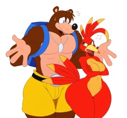 Gruntilda Casts A Spell That Makes Kazooie's Butt Grow Bigger Each Time Banjo Collects A Music Note