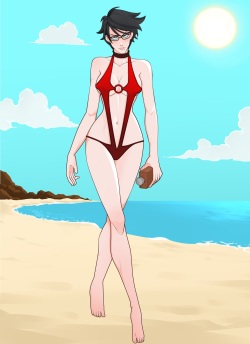 Lifeguard Bayonetta's Beach Patrol