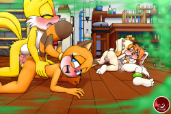 Tails having Fun with Marine, Cream, and Milla + Extras