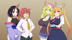 If Dragon Maid was a shotacon harem game and the shota went all the way