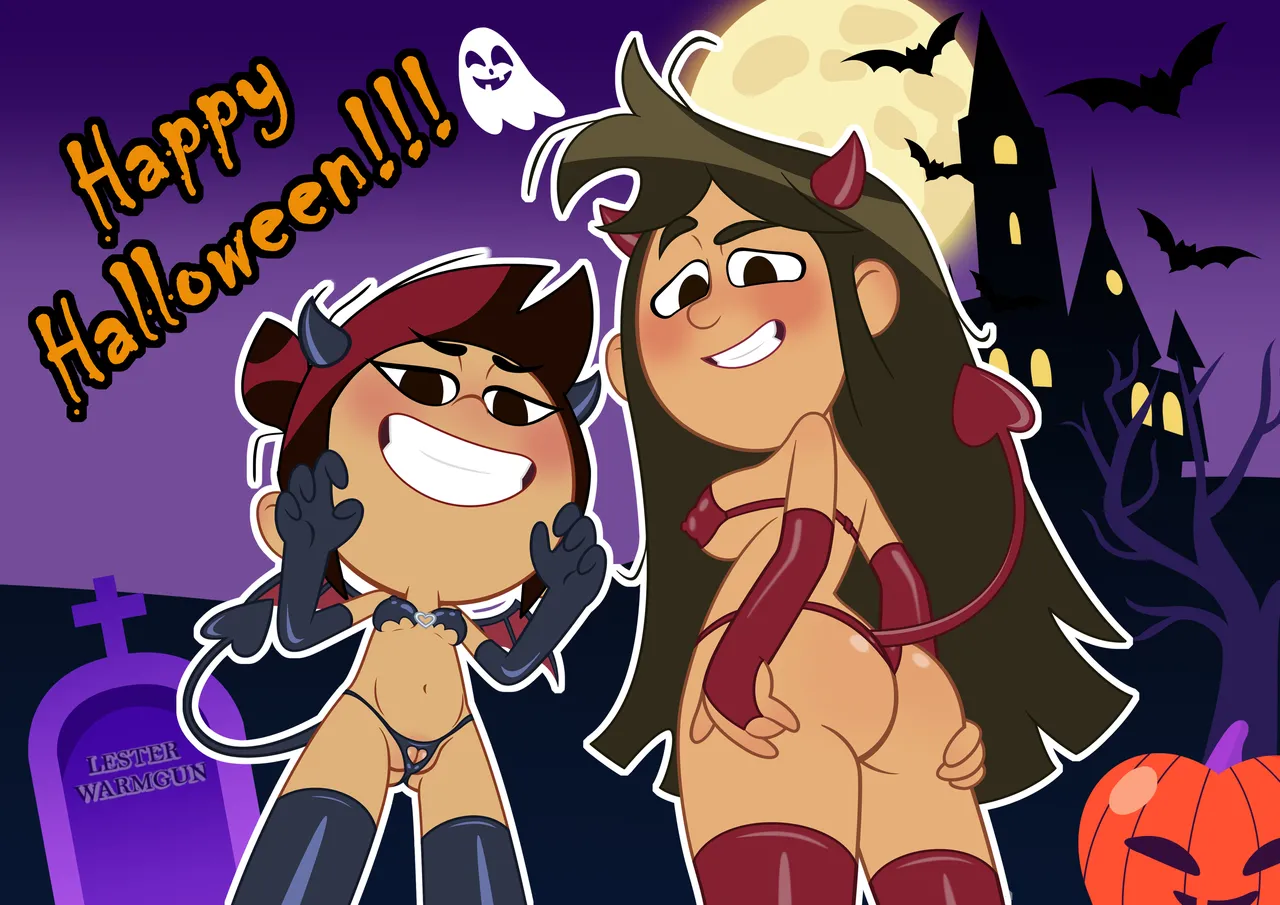 Molly and Libby's Halloween page 1 full