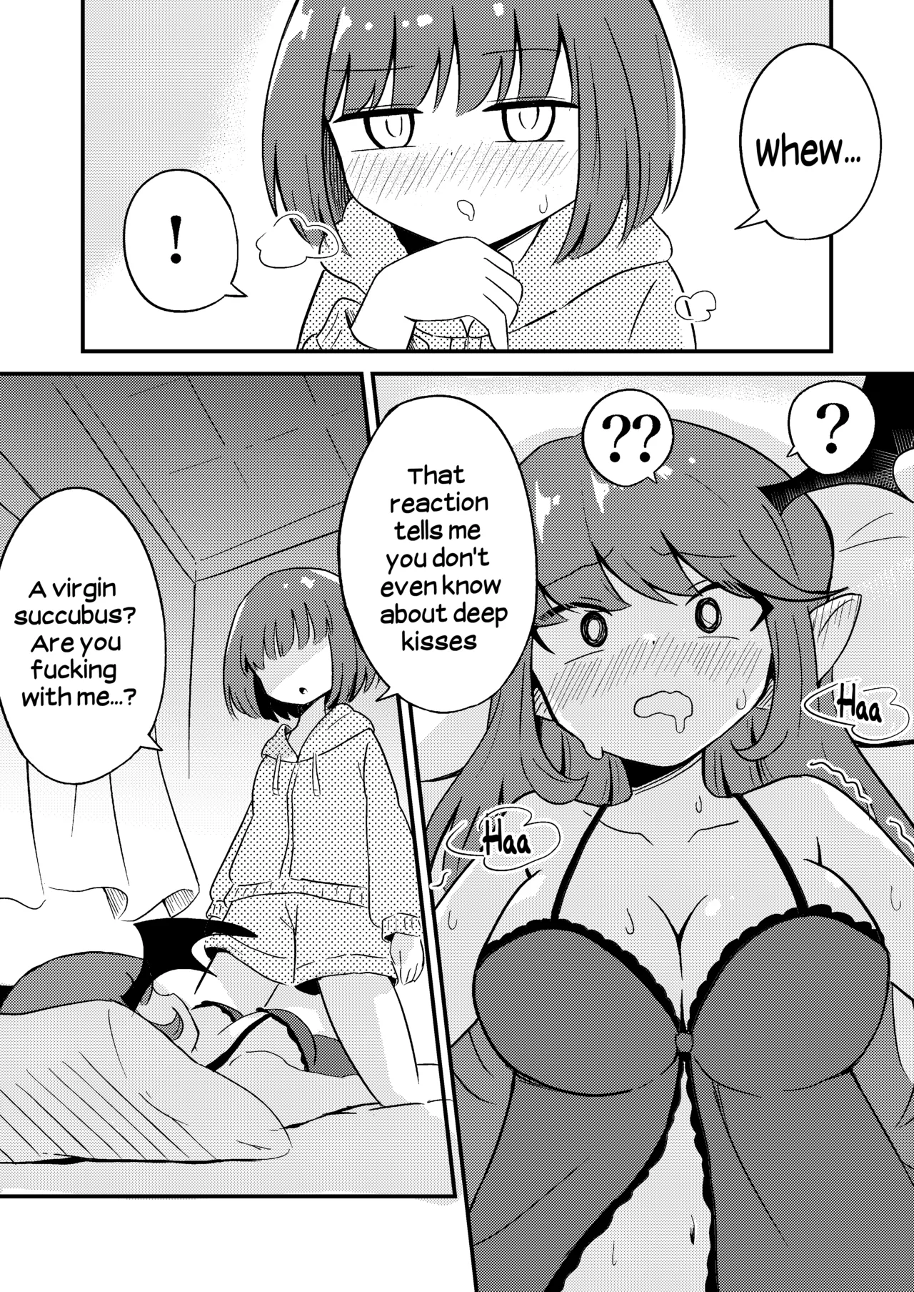 Ubu na Succubus Wakarase Yuri Ecchi | Teaching the Inexperienced Succubus a Lesson with Yuri Sex page 7 full