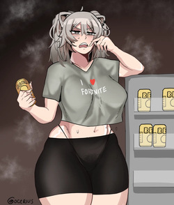 Sweaty NEET Botan goes to the fridge