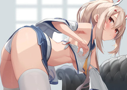 Ayanami to ushirokara ecchi