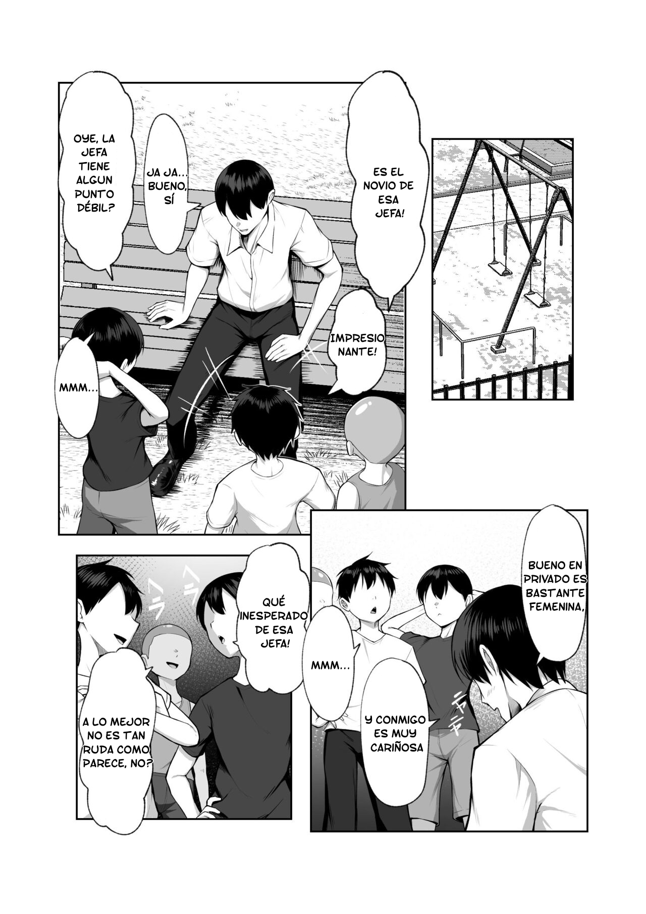 Saikyou no Onna Banchou ga Konna Erogaki-domo ni Makeru Wakenai! | ¡La Jefa Más Fuerte No Puede Perder Contra Estos Mocosos Pervertidos! page 4 full