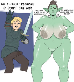 Orc-MILF vs Puny Knight