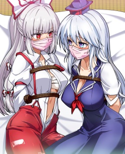 Mokou to Keine / Youmu to Sakuya / Reimu to Marisa