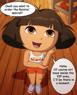 Dora at Raisins